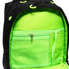 Рюкзак молодёжный 42 х 31 х 22 см, Grizzly, эргономичная спинка, отделение для ноутбука, чёрный/зелёный - фото 9854504