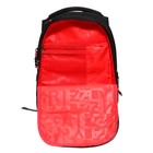 Рюкзак молодёжный 42 х 31 х 22 см, Grizzly, эргономичная спинка, отделение для ноутбука, чёрный/красный - фото 9854515