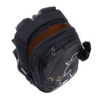Рюкзак молодёжный 40 х 29 х 20 см, Grizzly, эргономичная спинка, отделение для ноутбука, чёрный - фото 9877292