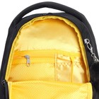 Рюкзак молодёжный 40 х 29 х 20 см, Grizzly, эргономичная спинка, отделение для ноутбука, чёрный - фото 9877290