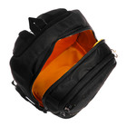 Рюкзак молодёжный 40 х 29 х 20 см, Grizzly, эргономичная спинка, отделение для ноутбука, чёрный - фото 9854526
