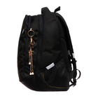 Рюкзак молодёжный 40 х 29 х 20 см, Grizzly, эргономичная спинка, отделение для ноутбука, чёрный - фото 9854518