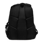 Рюкзак молодёжный 40 х 29 х 20 см, Grizzly, эргономичная спинка, отделение для ноутбука, чёрный - фото 9854521
