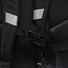 Рюкзак молодёжный 40 х 29 х 20 см, Grizzly, эргономичная спинка, отделение для ноутбука, чёрный - фото 9854523