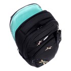 Рюкзак молодёжный 43 х 27,5 х 16 см, Grizzly, эргономичная спинка, отделение для ноутбука, чёрный - Фото 15