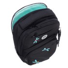 Рюкзак молодёжный 43 х 27,5 х 16 см, Grizzly, эргономичная спинка, отделение для ноутбука, чёрный - фото 9877306