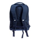 Рюкзак молодёжный 40 х 28 х 16 см, Grizzly, эргономичная спинка, отделение для ноутбука, синий - фото 9756454