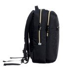 Рюкзак молодёжный 40 х 28 х 16 см, Grizzly, эргономичная спинка, отделение для ноутбука, чёрный - фото 9756461