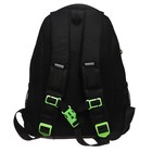 Рюкзак школьный, 39 х 30 х 19 см, Grizzly, эргономичная спинка, + брелок, чёрный/фиолетовый - Фото 6