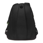 Рюкзак школьный, 39 х 30 х 19 см, Grizzly, эргономичная спинка, + брелок, чёрный/фиолетовый - Фото 7