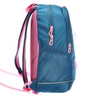 Рюкзак школьный, 38 х 28 х 18 см, Grizzly, эргономичная спинка, синий - Фото 7