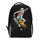 Рюкзак школьный, 38 х 29 х 16 см, Grizzly, эргономичная спинка, чёрный - фото 23956456