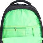 Рюкзак школьный, 39 х 28 х 20 см, Grizzly, эргономичная спинка, отделение для ноутбука, чёрный - Фото 12