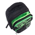 Рюкзак школьный, 39 х 28 х 20 см, Grizzly, эргономичная спинка, отделение для ноутбука, чёрный - Фото 15