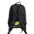 Рюкзак школьный, 40 х 25 х 13 см, Grizzly, эргономичная спинка, отделение для ноутбука, чёрный/жёлтый - Фото 5