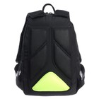 Рюкзак школьный, 40 х 25 х 13 см, Grizzly, эргономичная спинка, отделение для ноутбука, чёрный/жёлтый - Фото 6