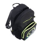Рюкзак школьный, 40 х 25 х 13 см, Grizzly, эргономичная спинка, отделение для ноутбука, чёрный/жёлтый - Фото 8