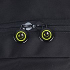 Рюкзак школьный, 40 х 25 х 13 см, Grizzly, эргономичная спинка, отделение для ноутбука, чёрный/жёлтый - Фото 10