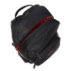 Рюкзак школьный, 40 х 25 х 13 см, Grizzly, эргономичная спинка, отделение для ноутбука, чёрный - Фото 11