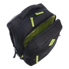 Рюкзак школьный, 39 х 26 х 19 см, Grizzly, эргономичная спинка, отделение для ноутбука, чёрный - фото 24043431