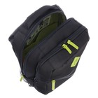 Рюкзак школьный, 39 х 26 х 19 см, Grizzly, эргономичная спинка, отделение для ноутбука, чёрный - фото 24043432