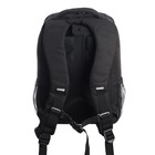 Рюкзак школьный, 39 х 26 х 19 см, Grizzly, эргономичная спинка, отделение для ноутбука, чёрный - фото 24043425