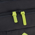 Рюкзак школьный, 39 х 26 х 19 см, Grizzly, эргономичная спинка, отделение для ноутбука, чёрный - фото 24043429