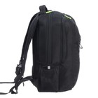 Рюкзак школьный, 39 х 26 х 19 см, Grizzly, эргономичная спинка, отделение для ноутбука, чёрный - Фото 4