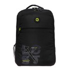 Рюкзак школьный, 39 х 26 х 19 см, Grizzly, эргономичная спинка, отделение для ноутбука, чёрный - Фото 3