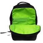 Рюкзак школьный, 39 х 26 х 19 см, Grizzly, эргономичная спинка, отделение для ноутбука, чёрный - Фото 11