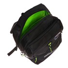 Рюкзак школьный, 39 х 26 х 19 см, Grizzly, эргономичная спинка, отделение для ноутбука, чёрный - Фото 12