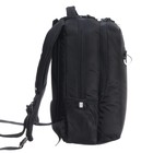 Рюкзак школьный, 39 х 26 х 19 см, Grizzly, эргономичная спинка, отделение для ноутбука, чёрный - Фото 4