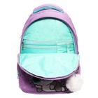 Рюкзак школьный, 40 х 27 х 20 см, Grizzly, эргономичная спинка, отделение для ноутбука, розовый - Фото 11