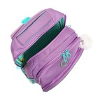 Рюкзак школьный, 40 х 27 х 20 см, Grizzly, эргономичная спинка, отделение для ноутбука, розовый - Фото 12