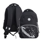 Рюкзак школьный, 40 х 27 х 20 см, Grizzly, эргономичная спинка, отделение для ноутбука, чёрный - фото 321504688