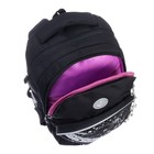 Рюкзак школьный, 40 х 27 х 20 см, Grizzly, эргономичная спинка, отделение для ноутбука, чёрный - Фото 13