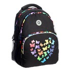 Рюкзак школьный, 40 х 27 х 20 см, Grizzly, эргономичная спинка, отделение для ноутбука, чёрный - Фото 2