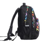Рюкзак школьный, 40 х 27 х 20 см, Grizzly, эргономичная спинка, отделение для ноутбука, чёрный - Фото 4