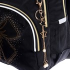 Рюкзак школьный, 40×27×20 см, Grizzly, эргономичная спинка, отделение для ноутбука, чёрный - Фото 9