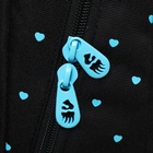 Рюкзак школьный, 40 х 27 х 20 см, Grizzly, эргономичная спинка, отделение для ноутбука, чёрный - фото 25480429