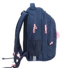Рюкзак школьный, 40 х 27 х 20 см, Grizzly, эргономичная спинка, отделение для ноутбука, синий - Фото 4