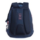 Рюкзак школьный, 40 х 27 х 20 см, Grizzly, эргономичная спинка, отделение для ноутбука, синий - Фото 6