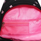 Рюкзак школьный, 39 х 30 х 20 см, Grizzly, эргономичная спинка, + брелок, чёрный - Фото 11