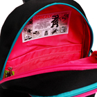 Рюкзак школьный, 38 х 28 х 18 см, Grizzly, эргономичная спинка, + брелок, чёрный - Фото 10