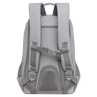 Рюкзак школьный, 40 х 25 х 13 см, Grizzly, эргономичная спинка, отделение для ноутбука, серый - Фото 2