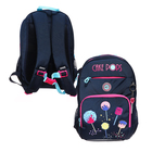 Рюкзак школьный, 40 х 25 х 13 см, Grizzly, эргономичная спинка, отделение для ноутбука, синий - фото 321504733