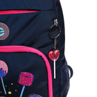 Рюкзак школьный, 40 х 25 х 13 см, Grizzly, эргономичная спинка, отделение для ноутбука, синий - Фото 4