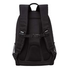 Рюкзак школьный, 40 х 25 х 13 см, Grizzly, эргономичная спинка, отделение для ноутбука, чёрный - Фото 2