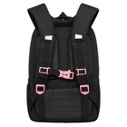 Рюкзак школьный, 39 х 26 х 17 см, Grizzly, эргономичная спинка, чёрный - Фото 2