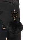 Рюкзак школьный, 39 х 26 х 17 см, Grizzly, эргономичная спинка, чёрный - Фото 4
